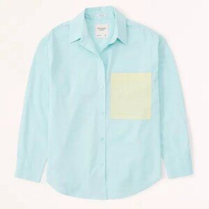 Abercrombie & Fitch Oversized Poplin Shirt